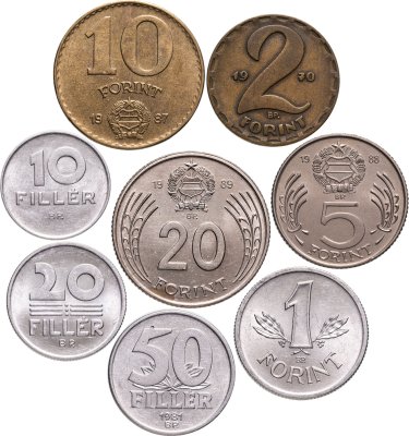 купить Венгрия набор 8 монет 1970-1989