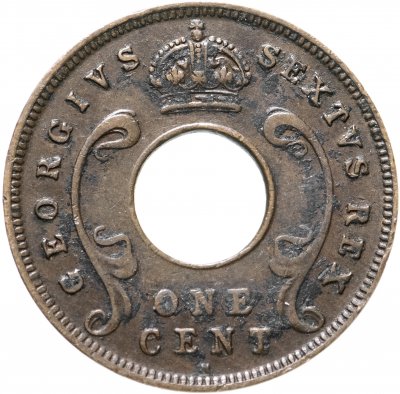 купить Британская Восточная Африка 1 цент (cent) 1952