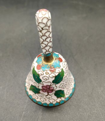 купить Колокольчик вызывной, выполненный в технике клуазоне, латунь, эмали, Китай, 1950-1980 гг.
