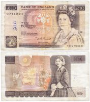 Купить Англия 10 фунтов 1975-1992 (Pick 379d)
