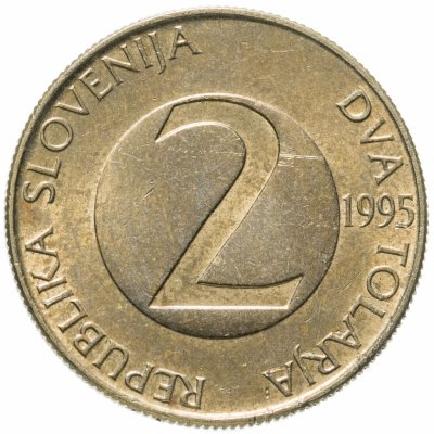 купить Словения 2 толара 1995 Деревенская ласточка