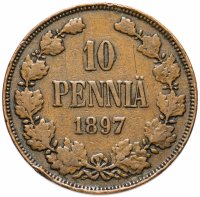 Купить 10 пенни (pennia) 1897
