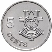Купить Соломоновы Острова 5 центов (cents) 1996