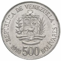 Купить Венесуэла 500 боливар 1998