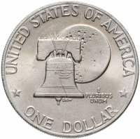 купить США 1 доллар (dollar) 1976 P "200 лет независимости США" (2-й тип)