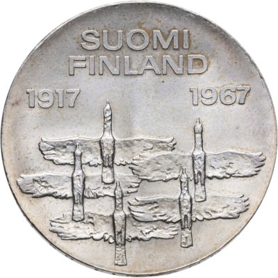 купить Финляндия 10 марок (markkaa) 1967 50 лет независимости