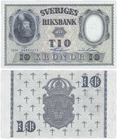 купить Швеция 10 крон 1958 (Pick 43f)