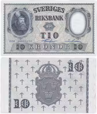 купить Швеция 10 крон 1958 (Pick 43f)
