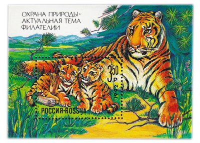 купить Почтовый блок 3 рубля 50 копеек 1992 "Охрана природы РФ"
