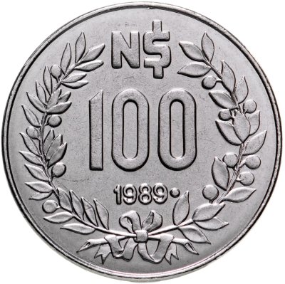 купить Уругвай 100 новых песо (nuevos pesos) 1989