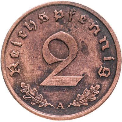 купить Германия (Третий Рейх) 2 рейхспфеннига "А" 1939