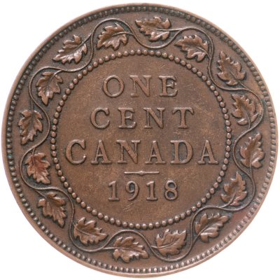 купить Канада 1 цент (cent) 1918