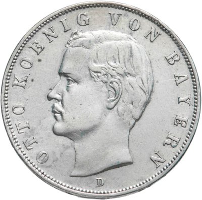 купить Германская Империя, Бавария 3 марки (mark) 1909 D