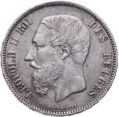 купить Бельгия 5 франков (francs) 1873