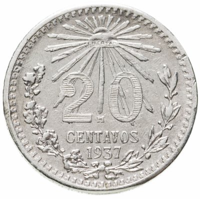купить Мексика 20 центаво (centavos) 1937