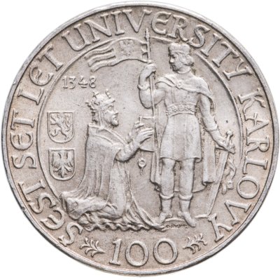 купить Чехословакия 100 крон (korun) 1948 "600 лет Карлову университету"