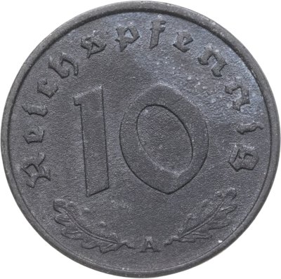 купить Германия, Третий рейх 10 рейхспфеннигов (reichspfennig) 1942 А