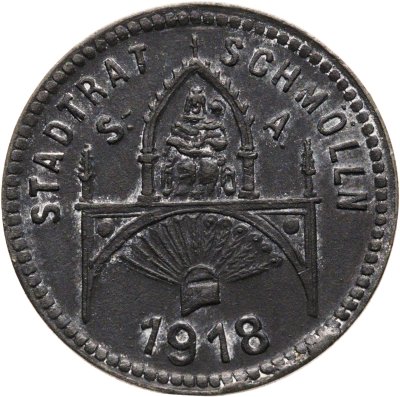 купить Германия "Шмёльн" 10 пфеннигов 1918 нотгельд
