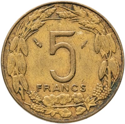 купить Центральная Африка (BEAC) 5 франков (francs) 1981