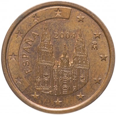 купить Испания 5 евро центов (euro cent) 1999-2009, случайная дата