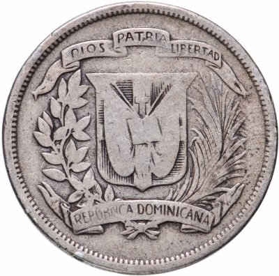 купить Доминикана 1/2 песо (peso) 1937