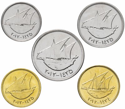 купить Кувейт набор монет 2012-2013 (5 штук)