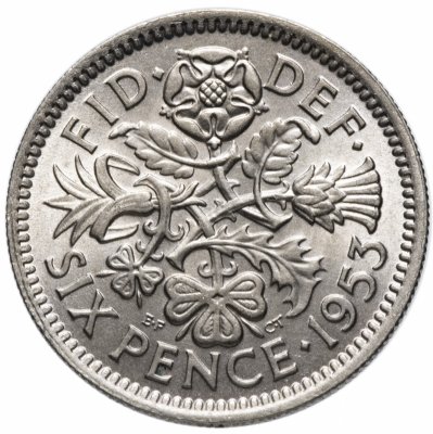 купить Великобритания 6 пенсов (pence) 1953