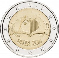 купить Мальта 2 евро 2016 "Любовь"