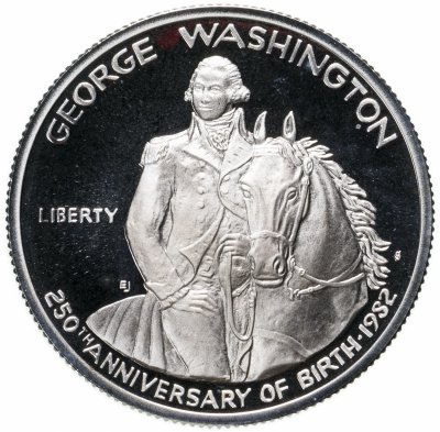 купить США 50 центов 1982 "250 лет со дня рождения Джорджа Вашингтона"