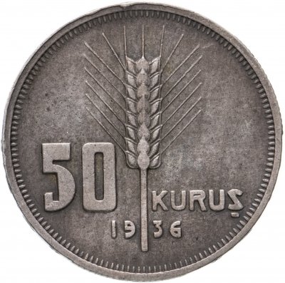 купить Турция 50 курушей (kurus) 1936
