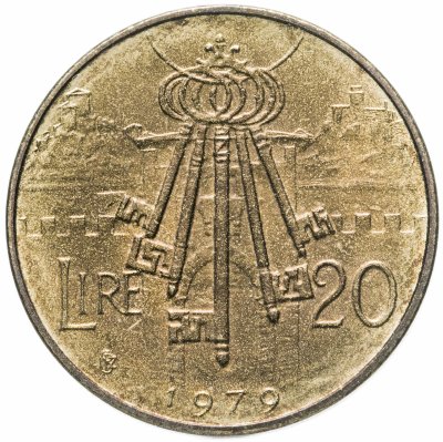 купить Сан-Марино 20 лир (lire) 1979 "Институциональные органы государства"