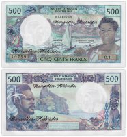 купить Новые Гебриды 500 франков 1979 (Pick 19с) подпись 3А