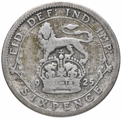 купить Великобритания 6 пенсов 1925