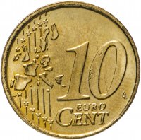 купить Бельгия 10 центов 2001