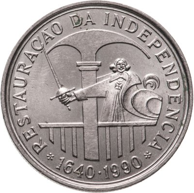 купить Португалия 100 эскудо (escudos) 1990 "350 лет со дня восстановления португальской независимости"