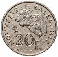 купить Новая Каледония 20 франков (francs) 1970
