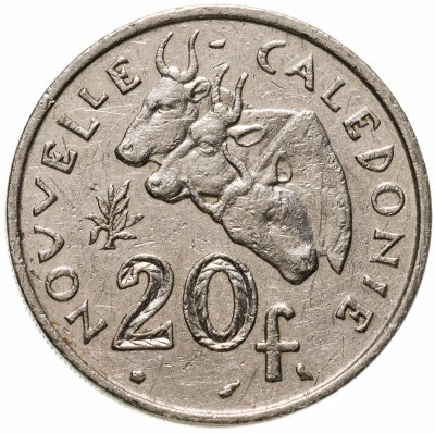 купить Новая Каледония 20 франков (francs) 1970