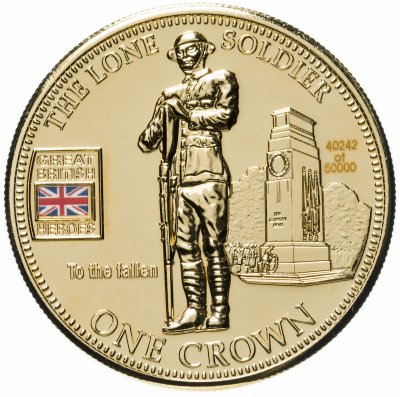 купить Тристан-да-Кунья 1 крона (crown) 2010 Герои Великобритании - Одинокий солдат
