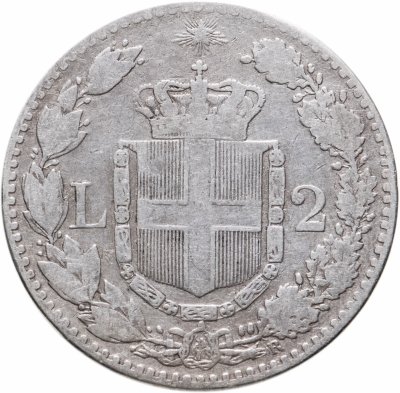купить Италия 2 лиры (lire) 1881-1899, случайный год