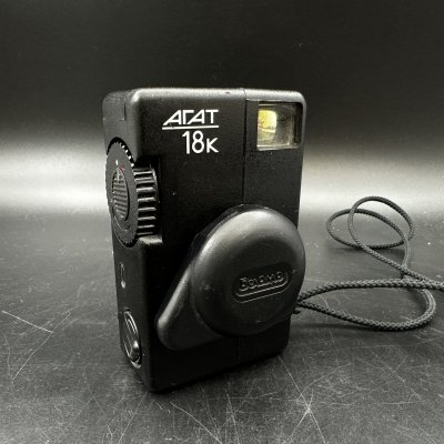 купить Фотоаппарат шкальный полуформатный "Агат-18К" с объективом "Индустар-104" 2,8/28, пластик, стекло, Белорусское оптико-механическое объединение (БелОМО), СССР, 1984-1989 гг.