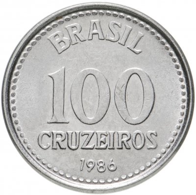купить Бразилия 100 крузейро (cruzeiros) 1986