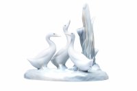 Купить Статуэтка "Три гуся", фарфор, роспись, мануфактура "NАО porcelain", Испания, 1978-1988 гг.