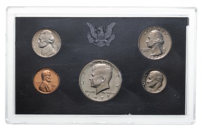 купить США годовой набор из 5 монет 1972 S в футляре