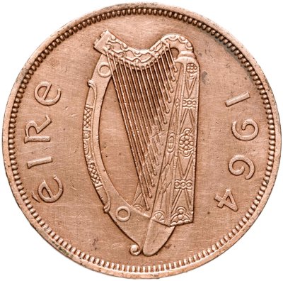 купить Ирландия 1 пенни (penny) 1964
