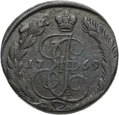 купить 5 копеек 1769 ЕМ орёл 1770-1777, нового образца
