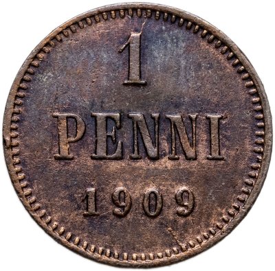 купить 1 пенни (penni) 1909 Российская Финляндия