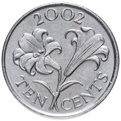 купить Бермуды 10 центов 2002 "Бермудская лилия"