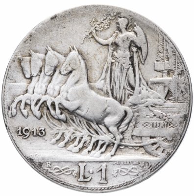 купить Италия 1 лира (lira) 1913