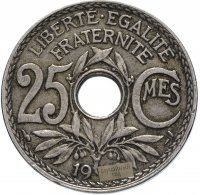 Купить Франция 25 сантимов 1917-1937