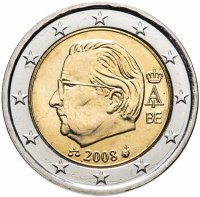 Купить Бельгия 2 евро (euro) 2008